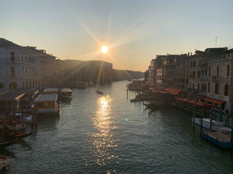 Rialto Bridge, Venice at dusk