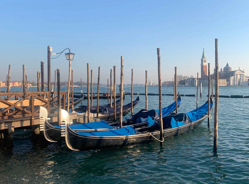 Gondolas on the Grand Canal, Venice